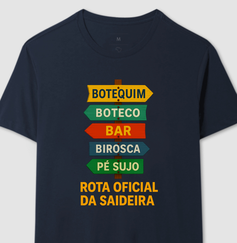 camiseta retro rua da saideira