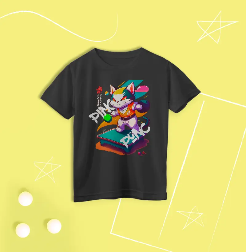 Gato na mesa - infantil