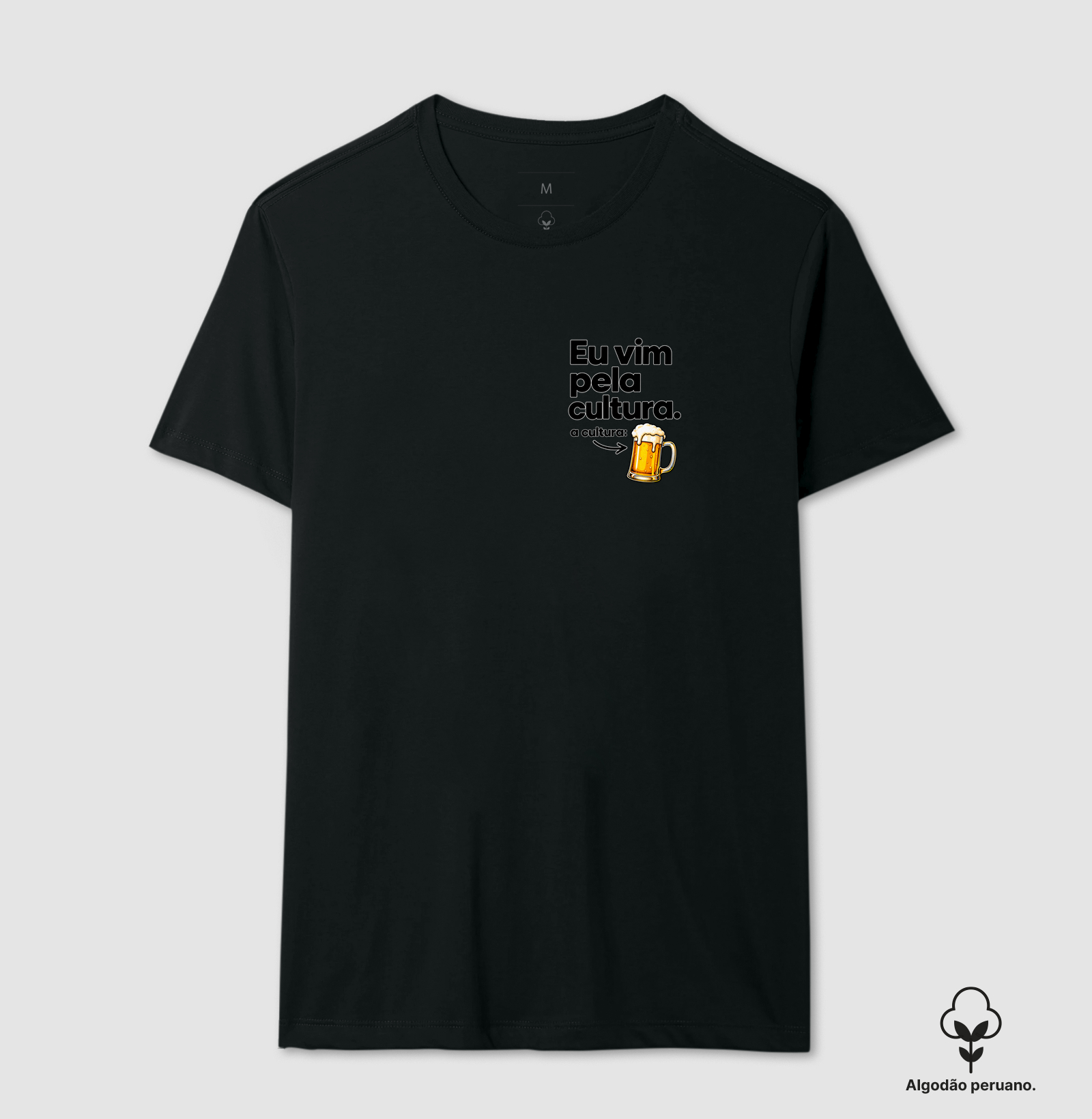 Eu Vim Pela Cultura Mini - Camiseta Algodão Peruano