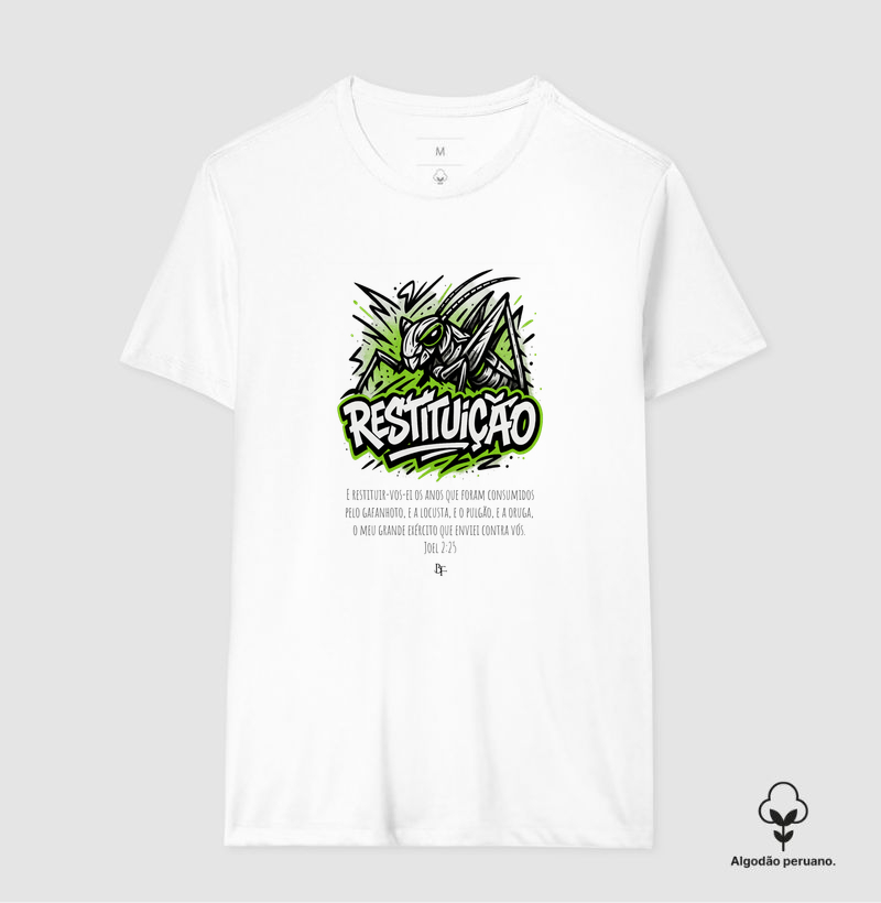 Restituicao - Joel 2 - Camiseta Algodão Peruano