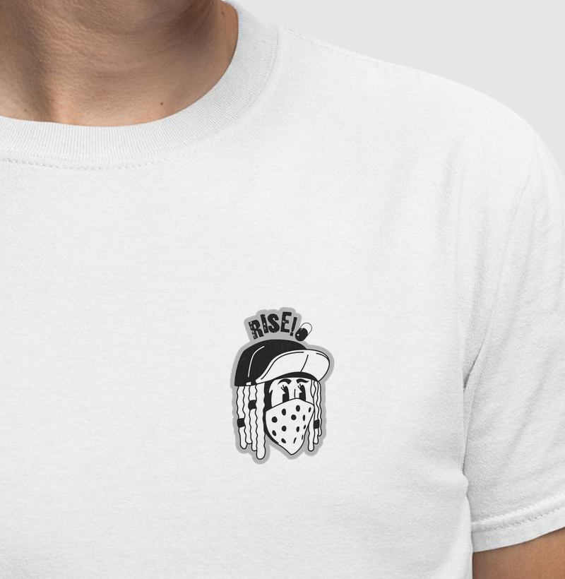 Camiseta Rise! Streetwear Básica Premium Unissex – Moda Urbana