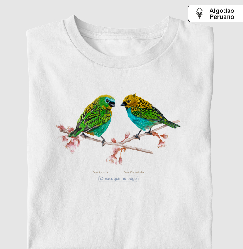 Colab Rev&Mac - Saíras Lagarta e Douradinha - Algodão Peruano