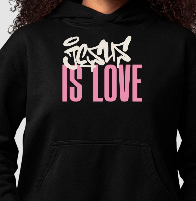 Hoodie Slim Moletom Jesus Is Love