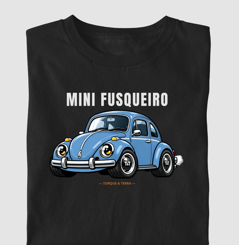 Mini fusqueiro - Fusca azul médio acinzentado