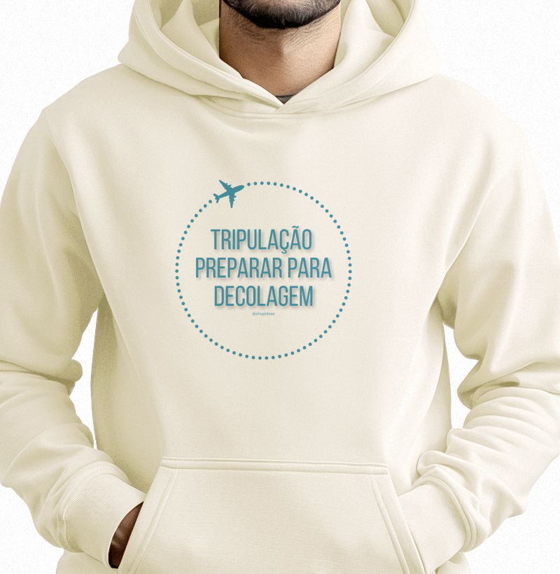 Moletom Tripulação preparar para decolagem