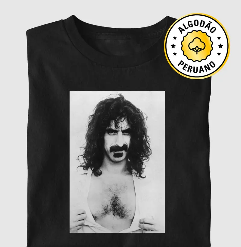 Frank Zappa Discreet, 1975 - Camiseta Algodão Peruano