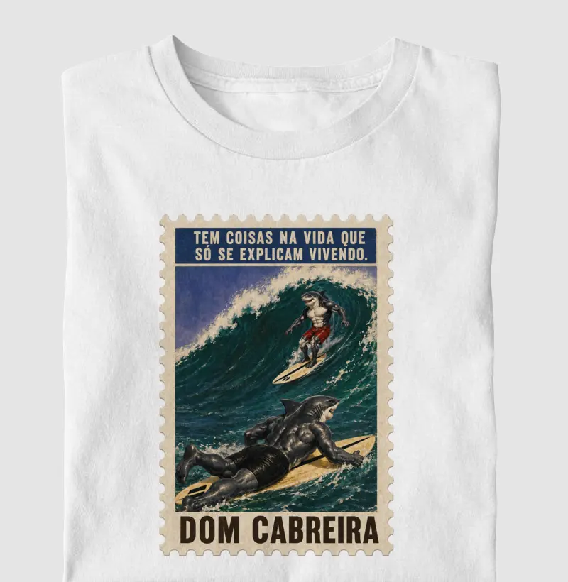 Camiseta Infantil Selo Vivendo a Vida do Surfe - Camiseta Infantil