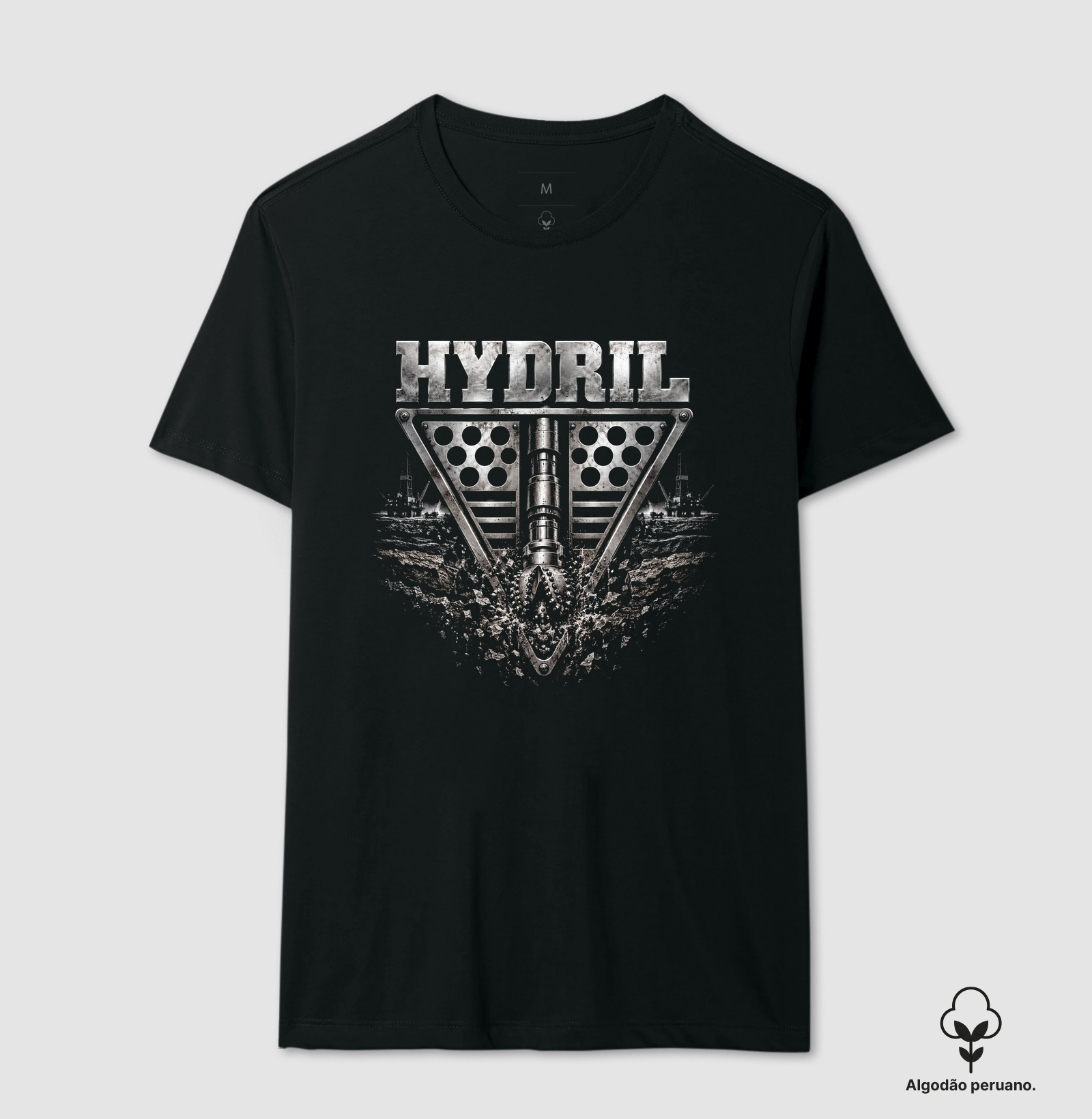HYDRIL Well Control - Camiseta Algodão Peruano
