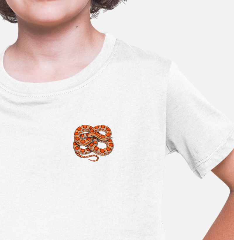 Répteis - Mini - Corn Snake - Infantil - Camiseta Infantil