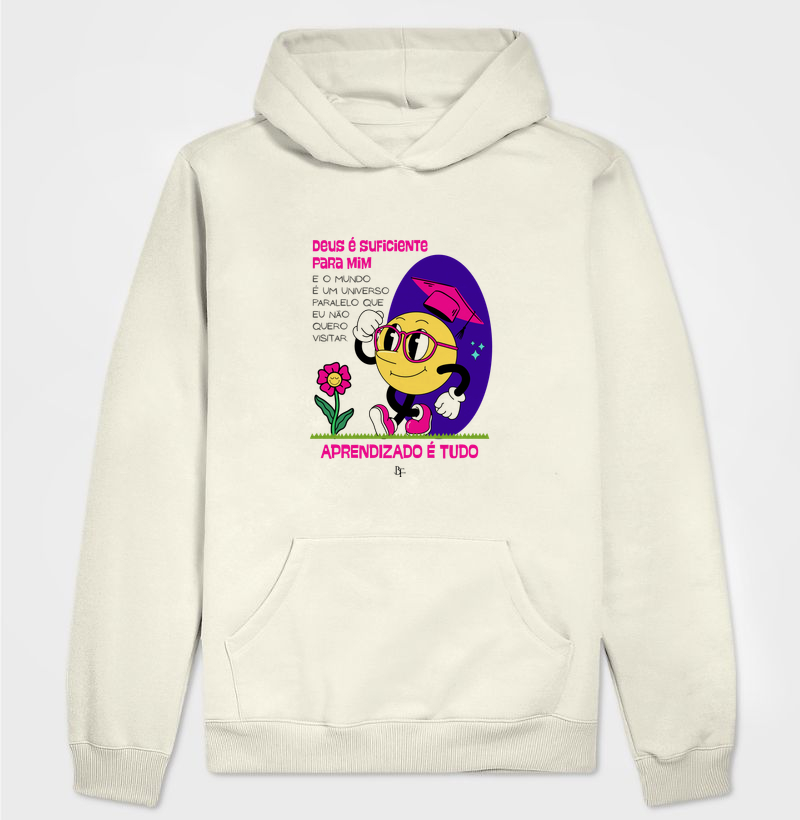 Deus é suficiente para mim, aprendizado é tudo - Hoodie Moletom