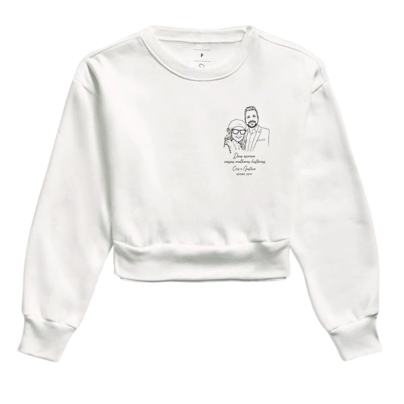 Retrato em Traços — Camiseta Personalizada