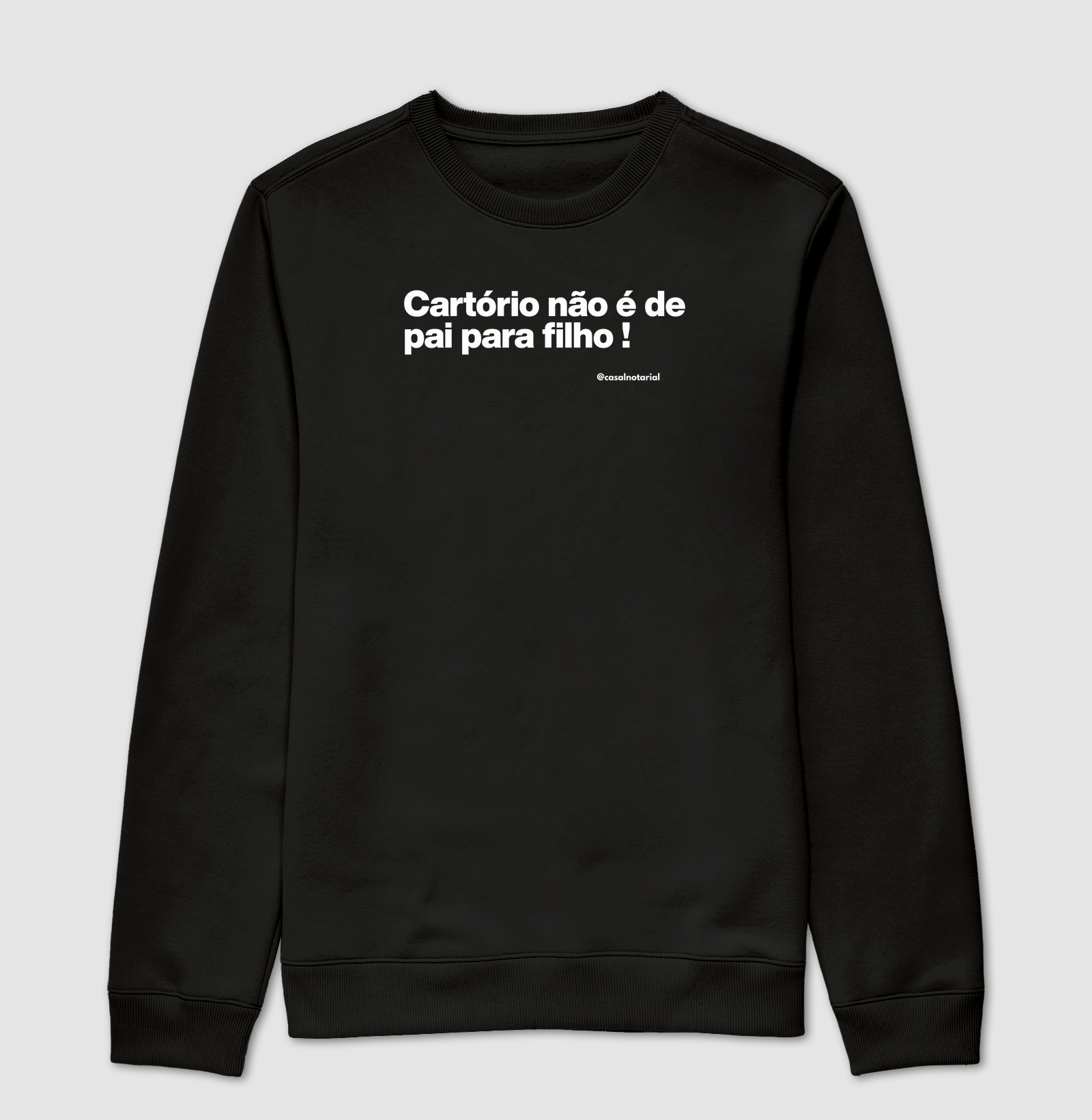 Camiseta cartório não é de pai para filho 