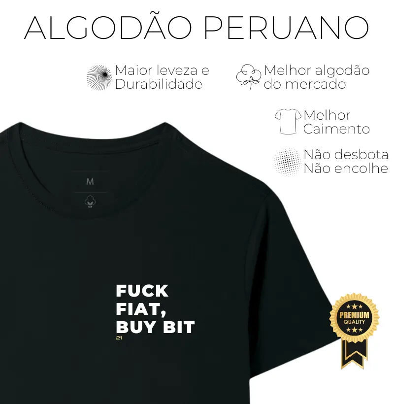 Fuck Fiat, Buy Bit - Tecido Premium
