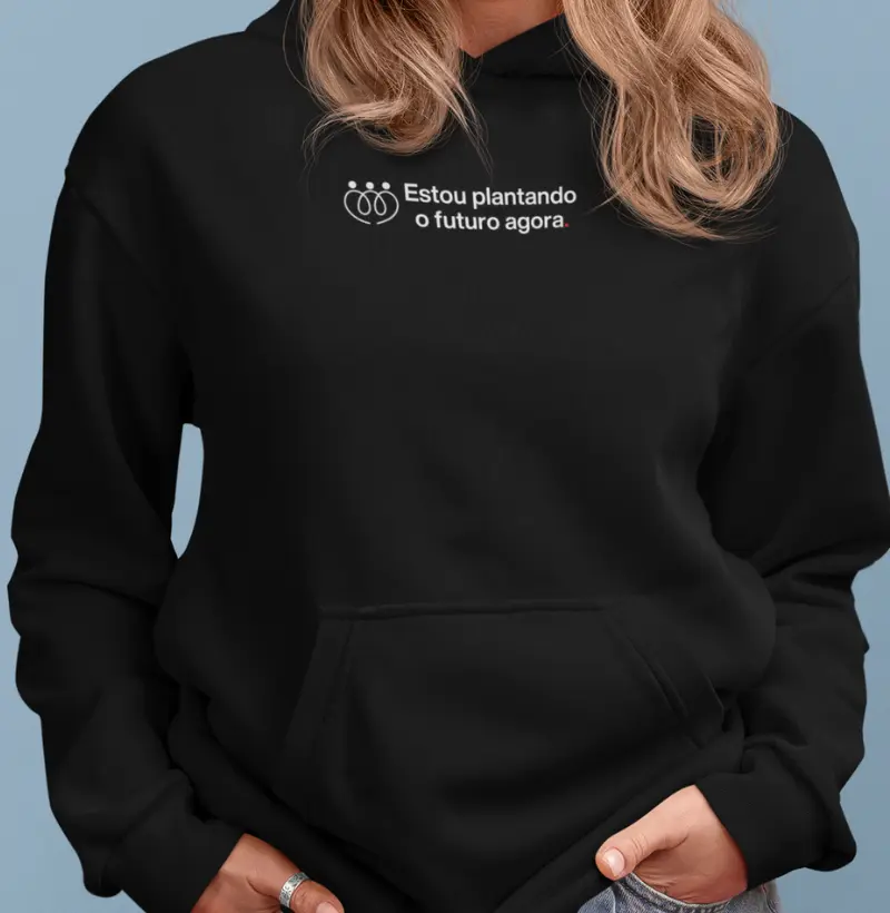 Estou plantando o futuro agora - minimalista HOODIE