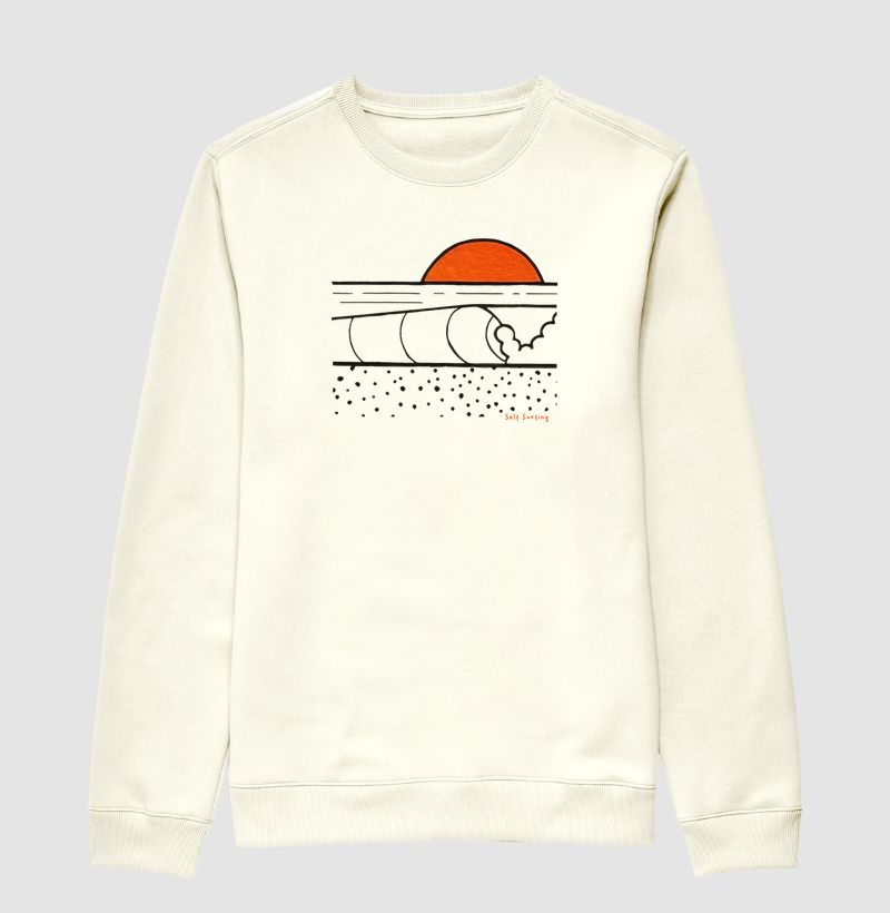 ORANGE SUNSET - Suéter Moletom