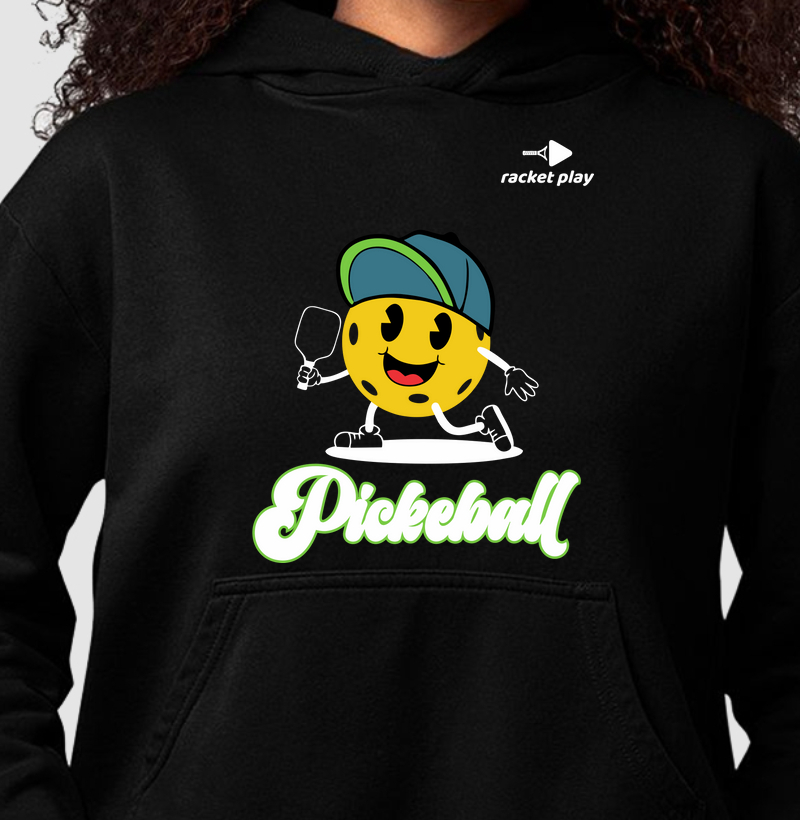 Moletom Capuz Pickleball - Mascote