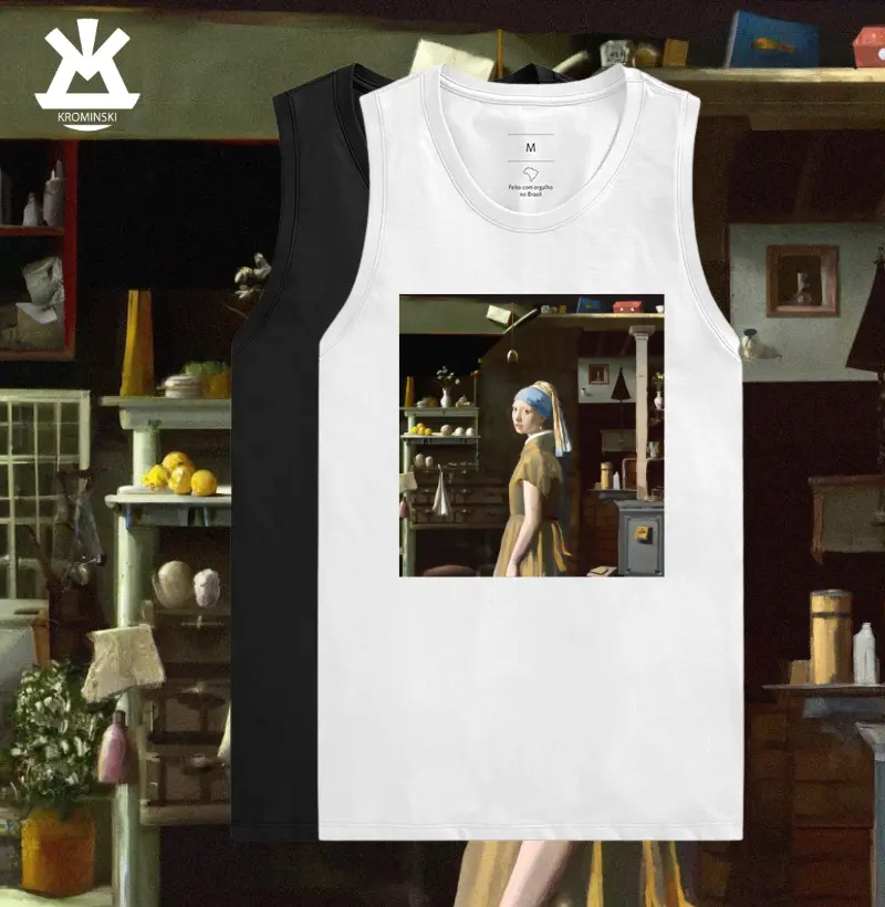 3009 Regata Menina com colar de Pérola na Cozinha