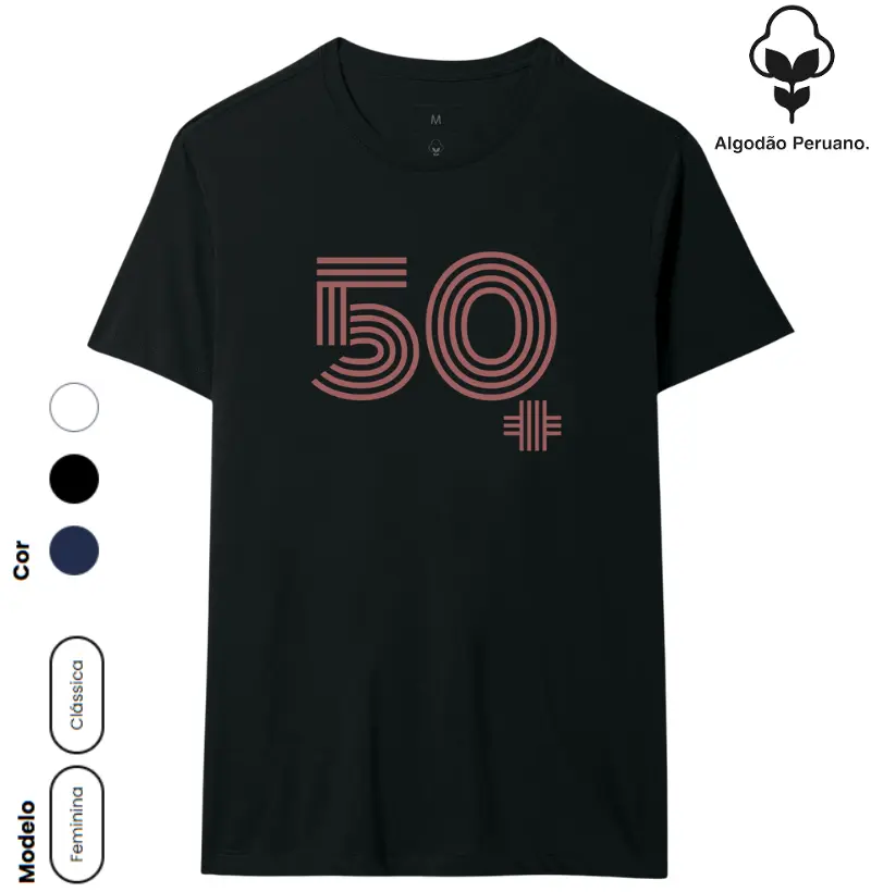 50 MAIS estampa rosa