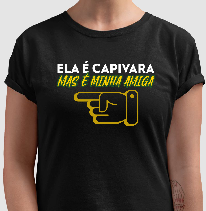 Ela é capivara mas é minha amiga