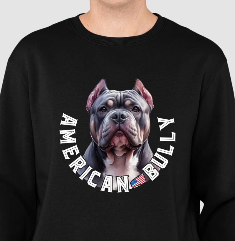 Suéter Moletom American Bully Bandeira