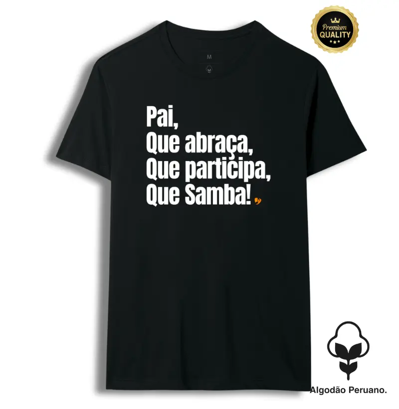 Pai que abraça, que participa, que Samba