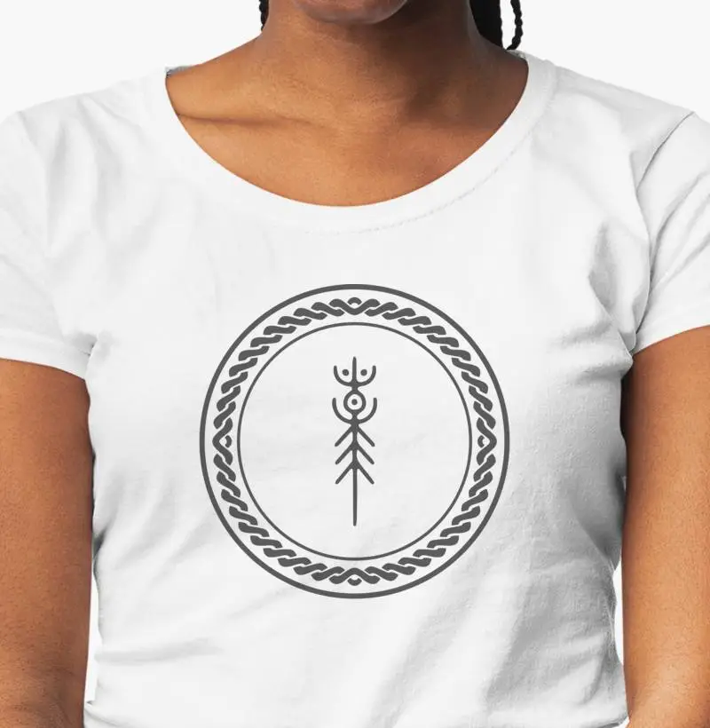 Camisa Feminina Runas Vikings - Marca do Guerreiro