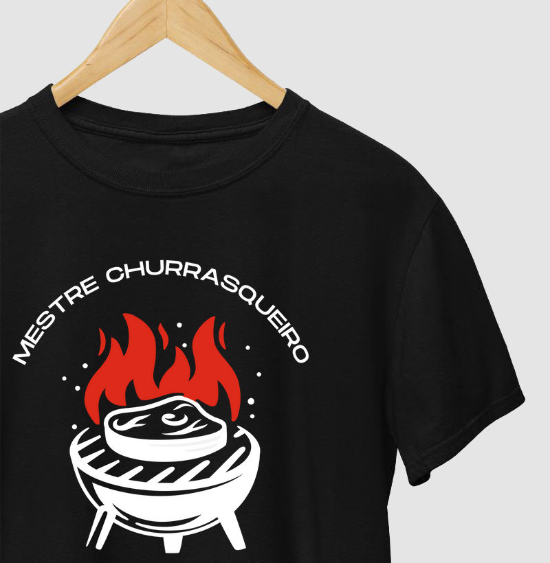 Orgulho Mestre Churrasqueiro - Camiseta Brasa 