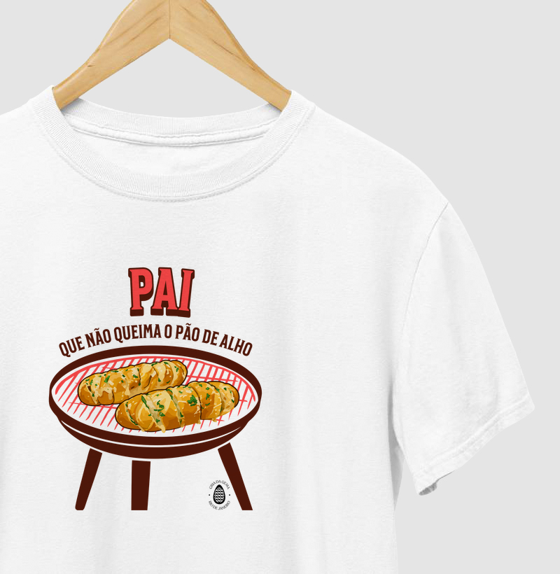 Camiseta Meu pai não queima o pão