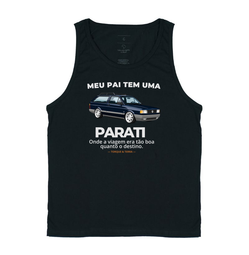 Meu pai teve uma - PARATI - azul escuro - Regata