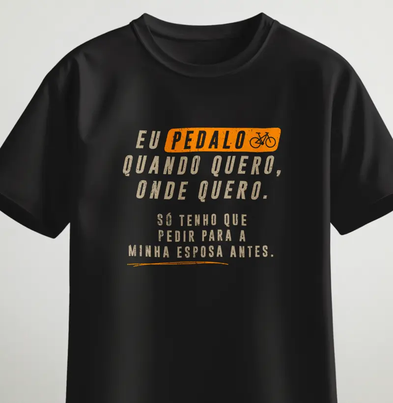 Eu pedalo quando quero onde quero