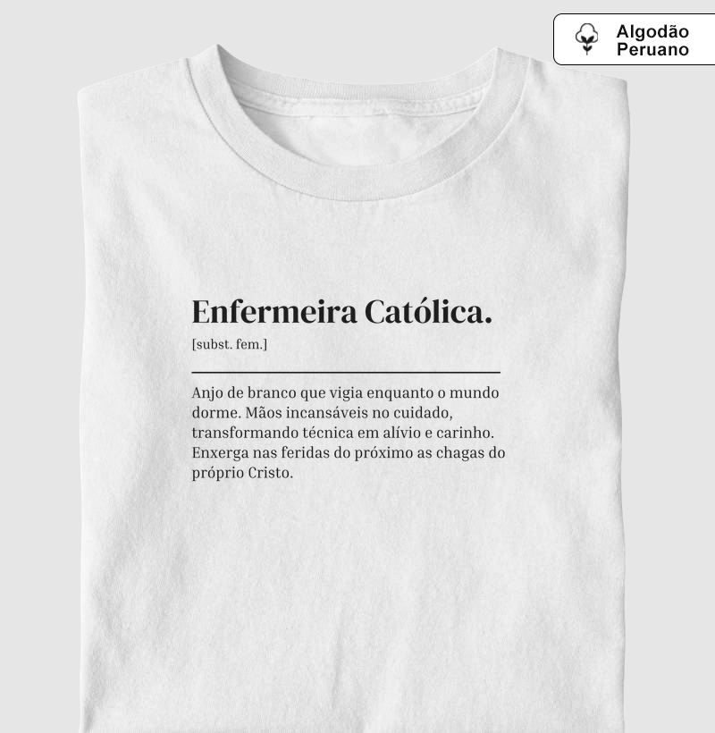 Enfermeira Católica - Dicionário - Algodão Peruano