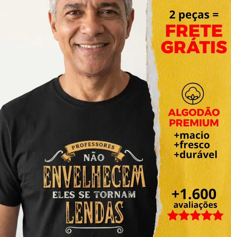 Camiseta Professores Não Envelhecem