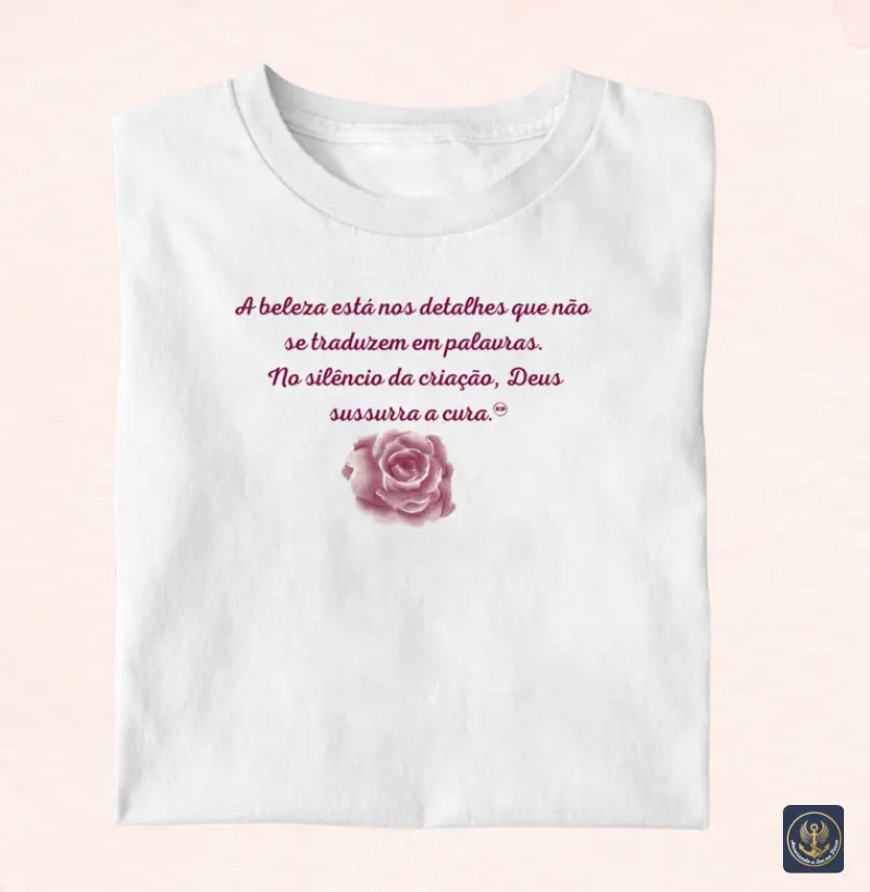 🌸 “Amor que Cura Silenciosamente” — Blusa Ancorada no Amor Puro de Deus