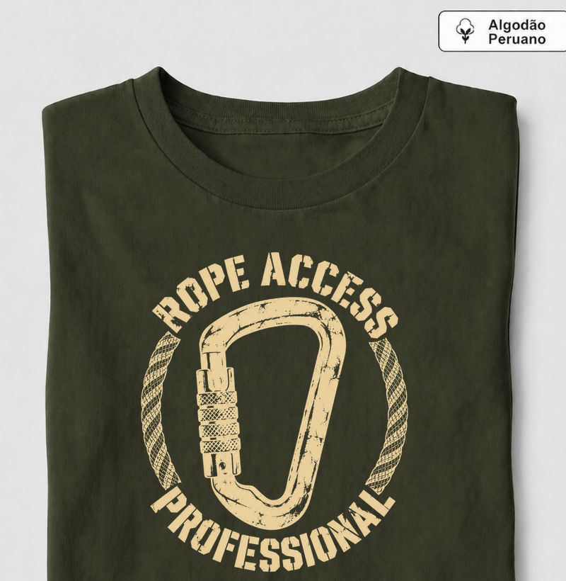 Rope Access Stencil - Camiseta Algodão Peruano