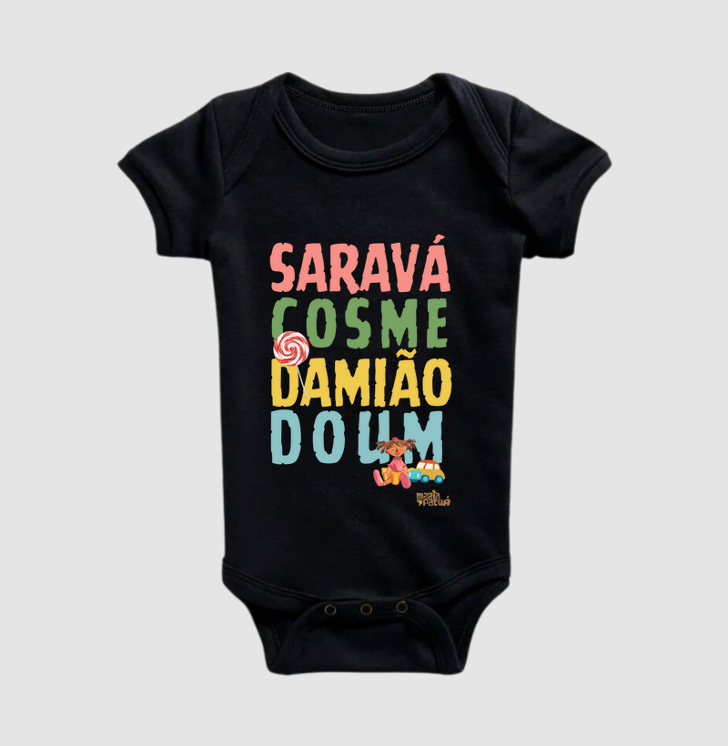 Body Infantil Saravá Cosme, Damião e Doum