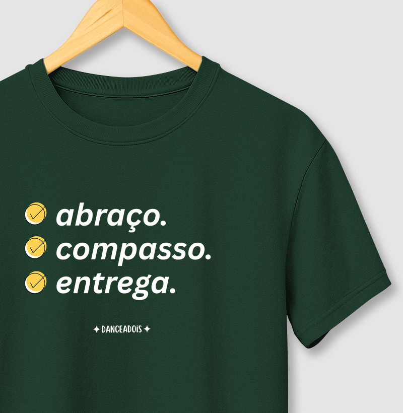 Abraço, Compasso, Entrega