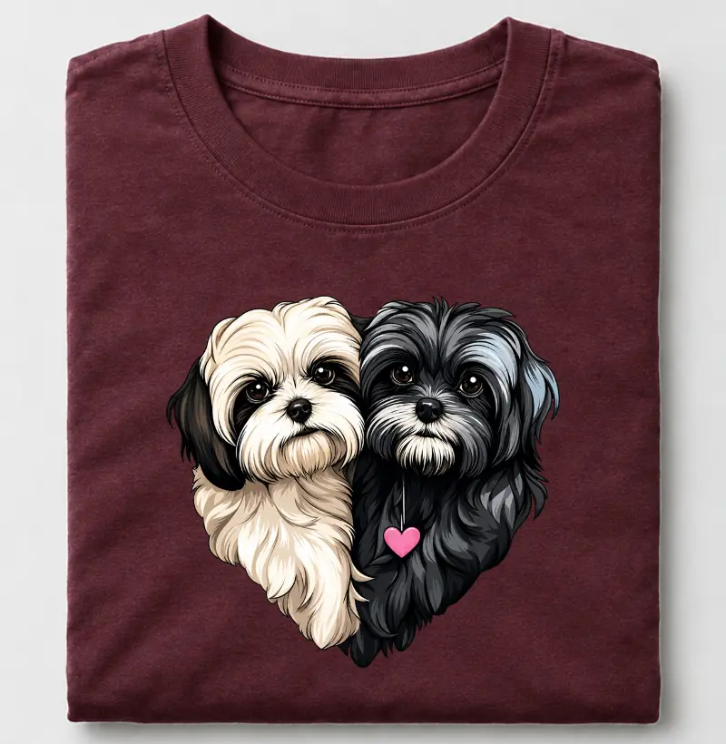 Coração de Shih Tzu - Camiseta
