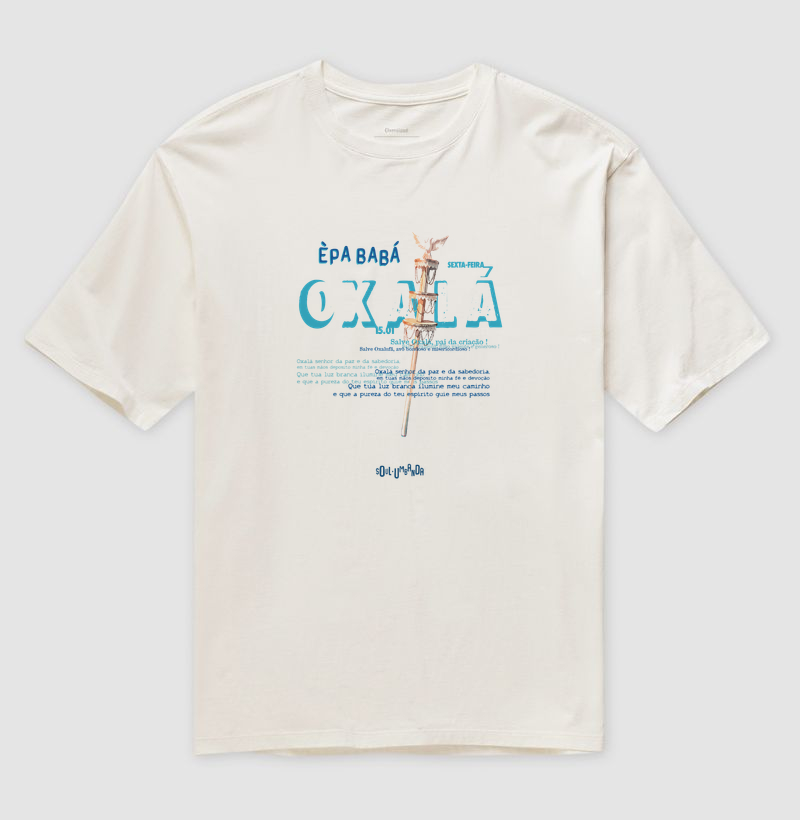 camiseta OXALÁ oração
