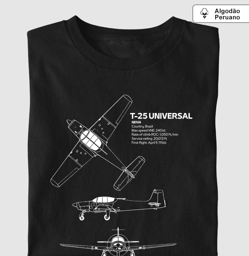 NEIVA T-25 Blueprint | Algodão Peruano