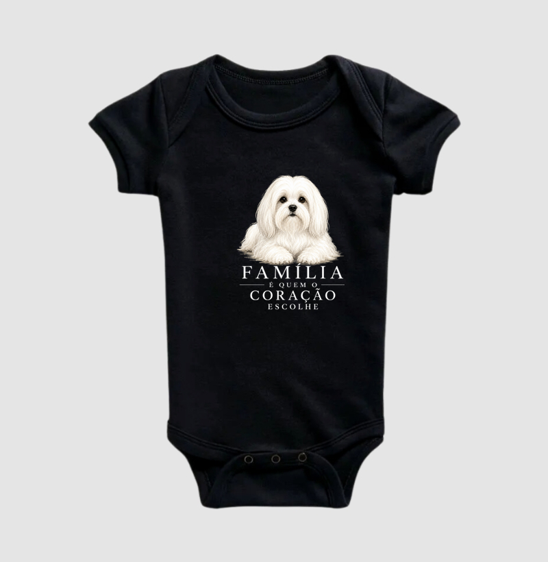Maltês - Família - Body Infantil