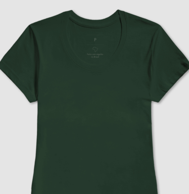 CAMISETA FEMININA BASIC LISA COLOR