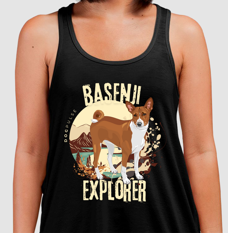 Camiseta Regata Dog Pulse Basenji Explorer – Silent Tracker