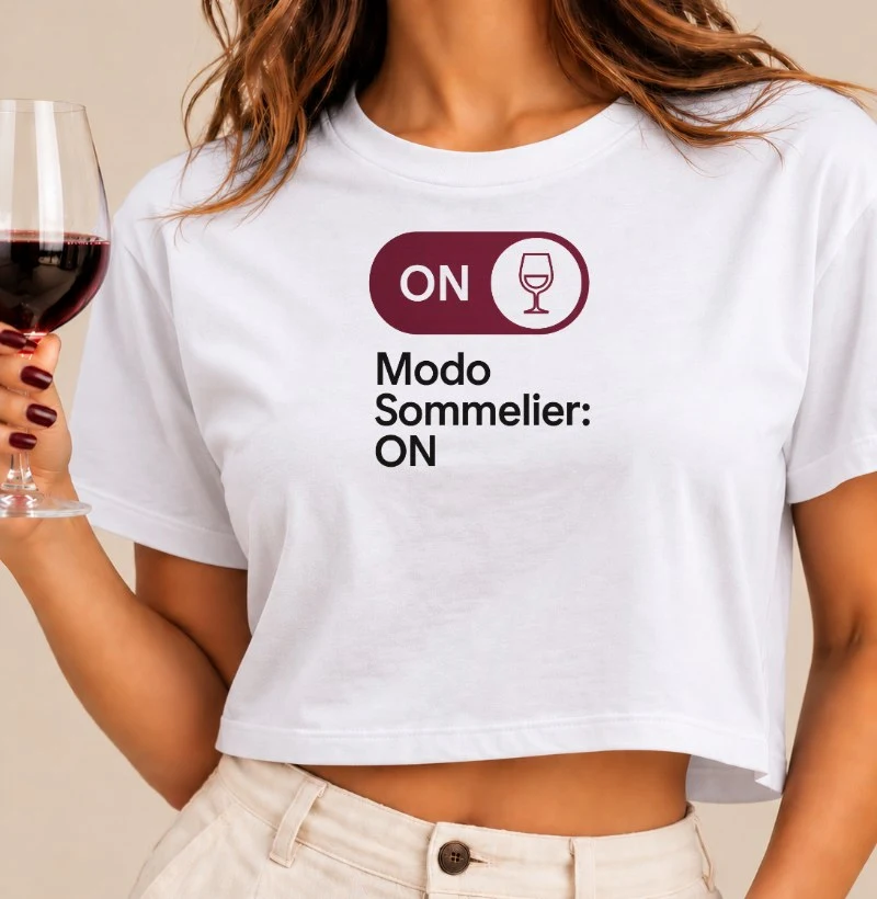 Camiseta Modo Sommelier ON - Cropped