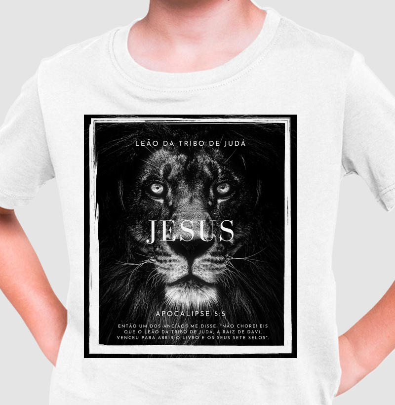 Camiseta Infantil | Leão Da Tribo De Judá