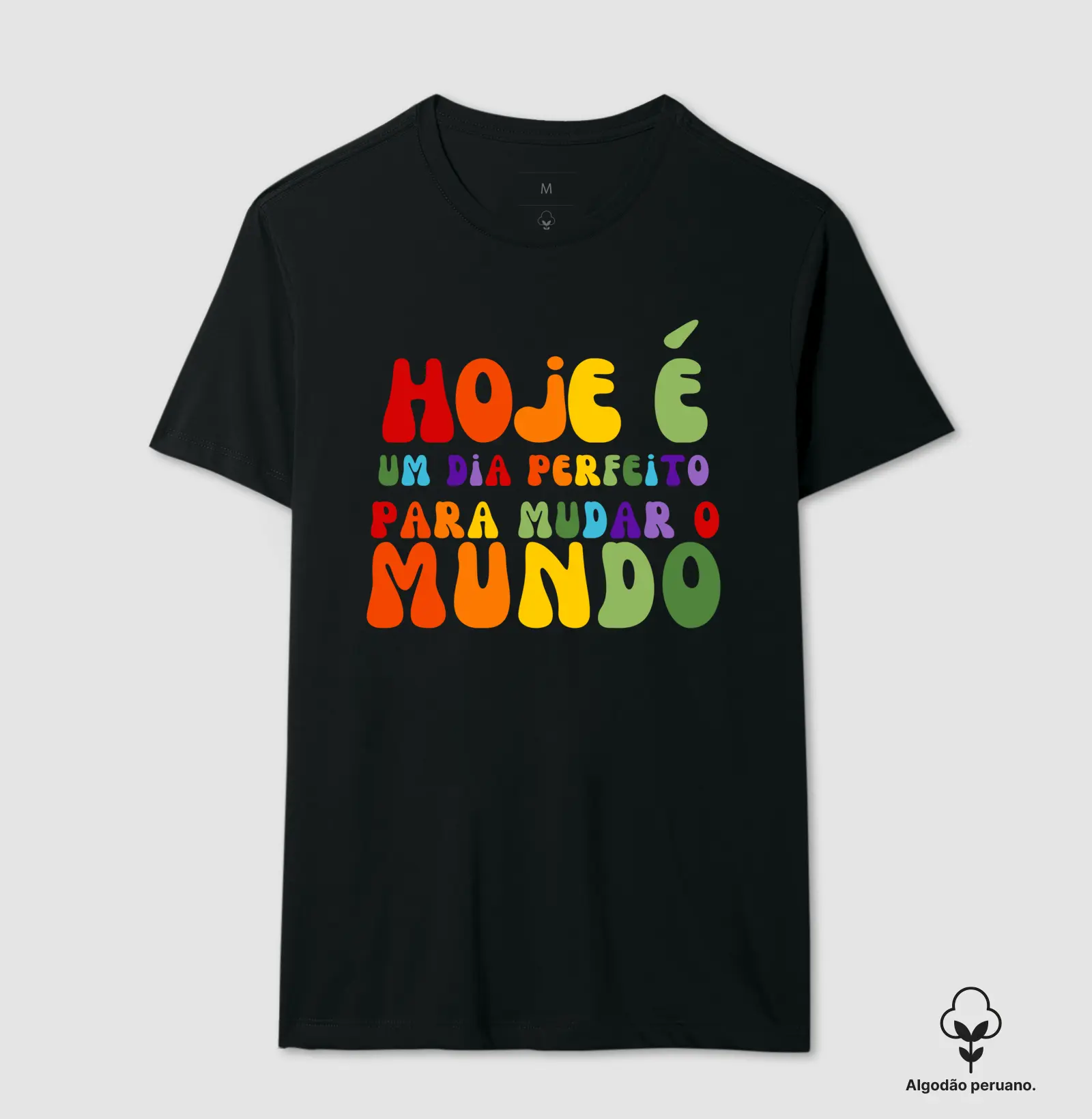 Camiseta Premium Algodão Peruano Orgânico | Dia Perfeito