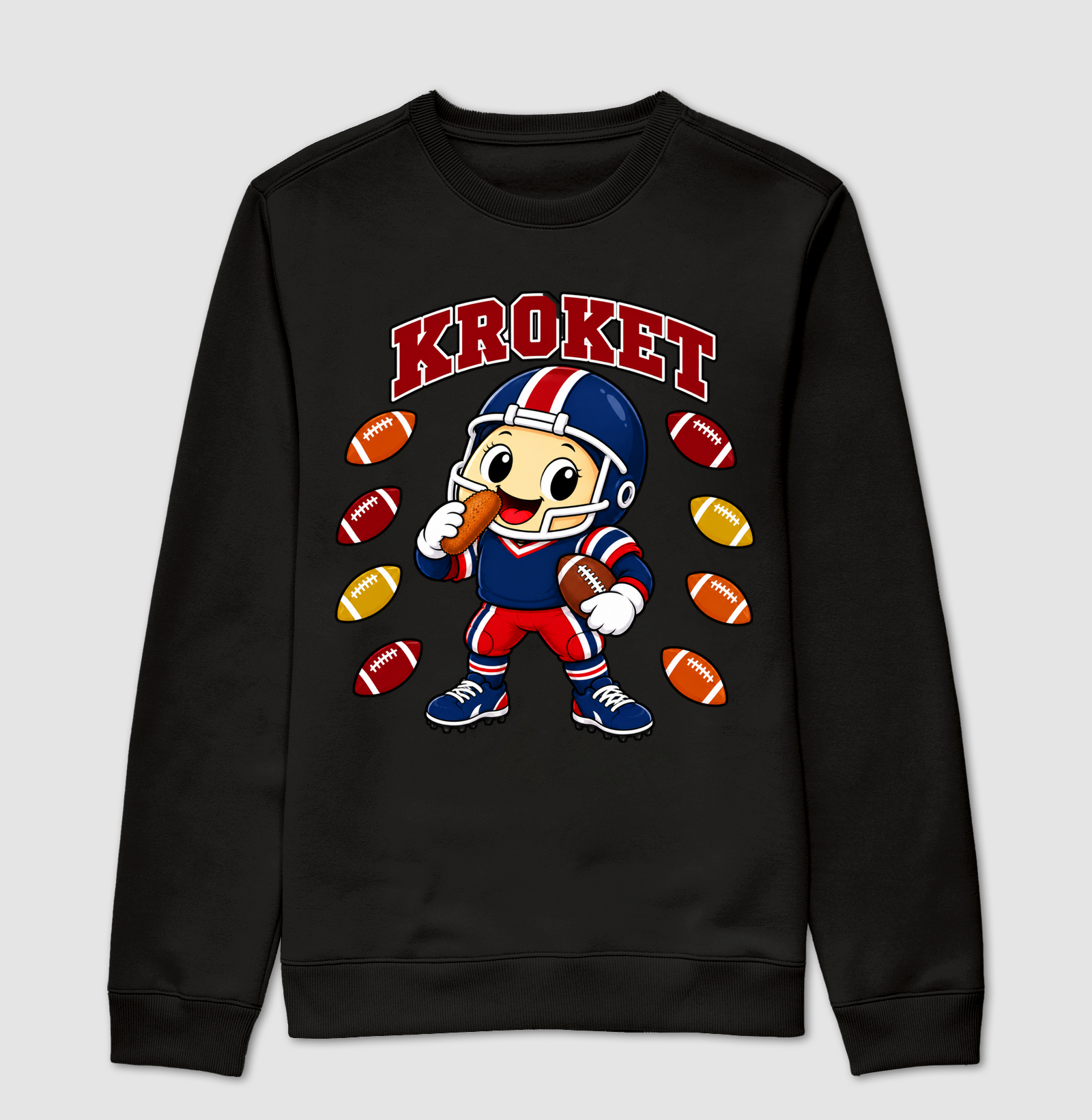 Egg Kroket - Futebol Americano  - Suéter Moletom