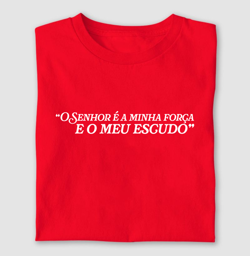 O Senhor é a minha força e o meu escudo