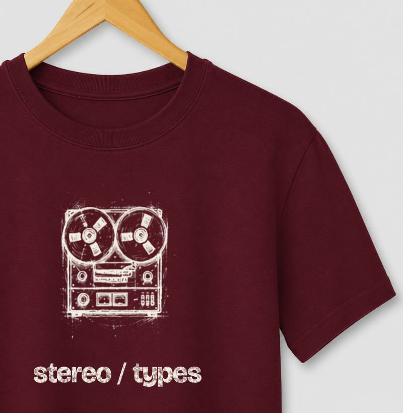 Gravador de Rolo · Carvão · Traço Claro · STEREO TYPES