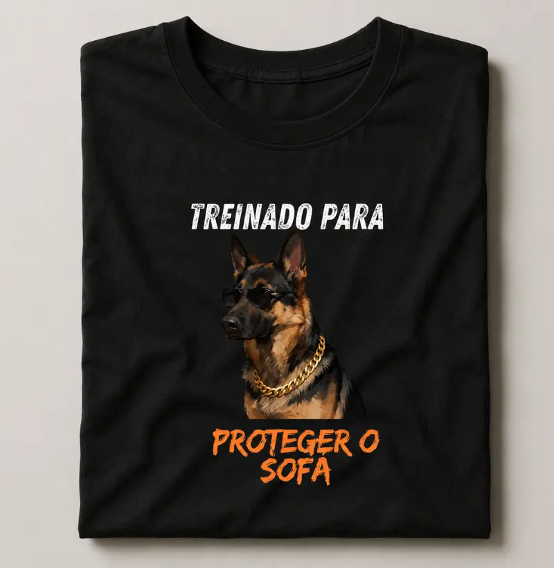 Treinado para proteger o sofá