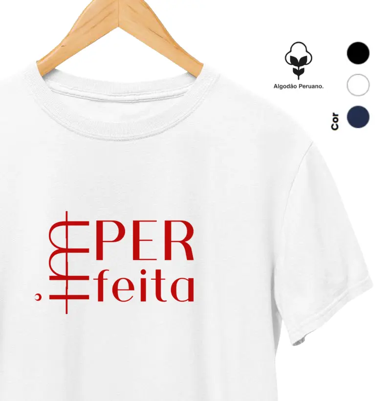 PREMIUM IMperfeita estampa vermelha PREMIUM algodão peruano